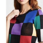 Staud Bain Checkered Knit Short Sleeve Crewneck Top Size XS Y2K Pixar Arthoe Black Photo 8