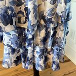 Robbie Bee  Signature Blue White Floral Dress Flapper Tea Length New Womens 8 Photo 7