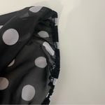Urban Outfitters  black and white polka dot ruched corset dress with puff sleeves Photo 9