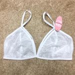 Anemone  White Lace Bralette One Size Photo 1
