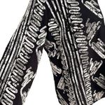 Chico's  Women's Open Front Blazer Jacket Overlay Design Mock Neck Black‎ Size 1 Photo 1