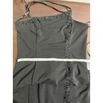 Betsy and Adam  by Jas Lene Black One Shoulder Beaded Formal Evening Dress Size 8 Photo 5