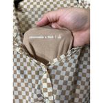 Abercrombie & Fitch Dress L Long Sleeve Checkered Mini Shirt Dress Womens Photo 5