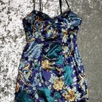 Guess Floral Silky Mini Dress Size 7 Photo 0