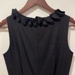 J.Crew  Factory Suiting Black Wool Blend Ruffle Neckline Sheath Dress Size‎ 0 Photo 3
