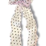 Free People Queen Of Hearts Bow Pink with Black Hearts NWT Coquette Dainty Girly Photo 5