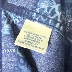 Island Shores Size L Short Sleeve Blue Hawaiian Men's Button-Up Shirt - Koi Fish & Flowers Photo 5