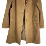 Talbots  Wool Cashmere Blend Hidden Button Car Coat Dark Camel Size 14P Photo 5