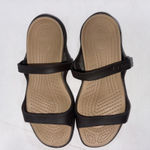 Crocs Cleo Brown Sandals Lightweight Comfort Strappy Slip On Gorpcore Size 7 Photo 4