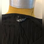 SheIn New women’s black mini dress long sleeve front buttons decoration Photo 5