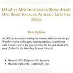 Lola blue and green ocean waves active dress size medium Photo 2