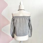 Brandy Melville  Striped Off‎ Shoulder Top Y2K 2000s Indie Sleaze Tumblr Small Photo 1