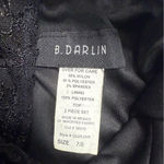 B Darlin  Black and Pink Sequin Halter Prom Dress Photo 7