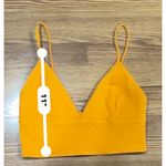 Alice + Olivia  Tangerine Carli V-Neck Denim Crop Top size 2 (US XS ) Photo 4