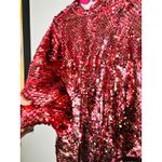 Maeve ANTHROPOLOGY Pink Sequin Mock Neck Bell Sleeve Mini Dress NWT Size XS Photo 8