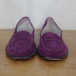 L.L.Bean Purple Suede Penny Loafers Size 9.5M Photo 7