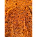 Maeve Anthropologie Women's Velvet Laser Cut Mini Dress Brown Size 2 Formal Photo 9