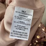 The Vintage Shop The Vintage Shop Pink Rose Gold Sequin Button Down Oversized Shirt Size M Photo 7