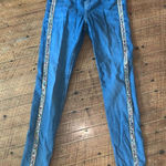 Topshop  Jaime moto rainbow sequin military stripe 28 jeans Photo 0