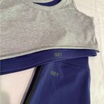 Set Active NEW $150  Purple Sportbody Grey Tank Sport Bra and Shorts Set XS S Photo 5