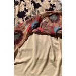 Denim 24 7 Tunic Top Shirt Blouse 20W 20 Floral Roll Tab Pintuck Boho Western Red Photo 9