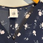 CAbi  Midnight Navy Pemberley Floral Print Midi Dress - size 6 Photo 6