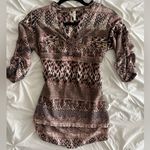 Live 4 Truth  Geometric Pink and Black Blouse Photo 1