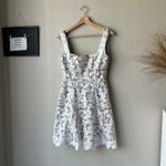 Elliatt  Dress Lace‎ White Butterfly Sleeveless Square Neck Minidress Size Small Photo 2