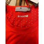 Adidas NWT  Stella McCartney Climachill Solar Red Running Tee size xs Photo 2