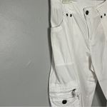 Massini  Women's Y2K 2000’sWhite Cargo Capris Medium 6 Photo 2