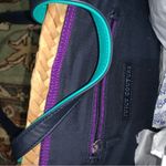 Juicy Couture Retro Straw Basket Beach Style Bag with Silver Sequins Photo 5