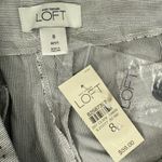 Loft White Black Thin Pinstripe Blazer sz 12P Wide Leg sz 8 Pant Suit NEW Tags Photo 8