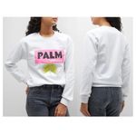 NEW Alla Berman Palm Springs Boyfriend Sweatshirt size M White Size M Photo 1