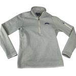 Patagonia women's medium better sweater off white cream 1/4 zip pullover outdoor Photo 0