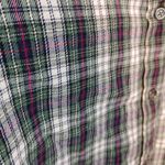 Madewell  Size Small Cotton Flannel Thick Winter Fall Long Sleeve Button Up Green Photo 5