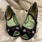 Sam Edelman Black SE Boutique Faux Suede Peep Toe Mary Jane Heels Womens 9 1/2 Photo 0