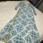 Luli Fama Maxi Dress Sky Blue & White Sz S Small Beach Wear MSRP $208 Photo 7