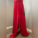 Lulus Heavenly Hues Red Maxi Dress in chiffon material New With Tags Photo 8