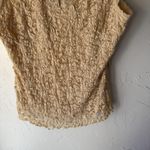 Merona Sleeveless Lace Top Vintage 16W 18W Beige Cream Scalloped V Neck Fairy Photo 2