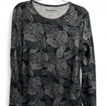Hang Ten  Women's Black and Gray Leaf Print 50 SPF long sleeve shirt Photo 0