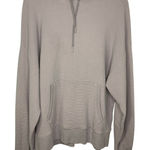 Athleta  Hooded Sweatshirt Waffle Women's Size XL Neutral Taupe Athleisure Photo 0