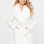 Guess 🧥 Wool Faux Fur-Trim Coat🧥~med Photo 11