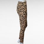 Balance Collection  Tan & Black Leopard Print Full Length Leggings Size Medium Photo 3