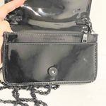Badgley Mischka  Black Plaid Bag Sequin Vegan Leather Purse Crossbody Chain Link Photo 1