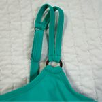 Croft & Barrow  Aqua and Blue Top Swimsuit With Adjustable Straps in Size 10D Photo 6