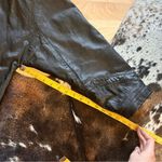 Nordstrom  Vinatage Black Leather Mid Blazer Size‎ Medium Photo 6