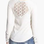 love on a hanger beautiful cream lace thermal top. Photo 0