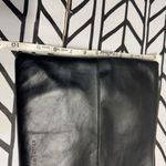 Kelly Moore Black Leather Clutch with tassel zip Photo 7