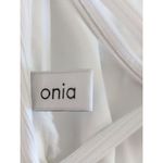 ONIA Demi One-Shoulder Bikini Top White Ribbed Strappy Beach Coastal Estimated S Photo 6