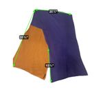 COS  Colorblock Scarf Blue Tan Wool Blend Unisex Photo 4